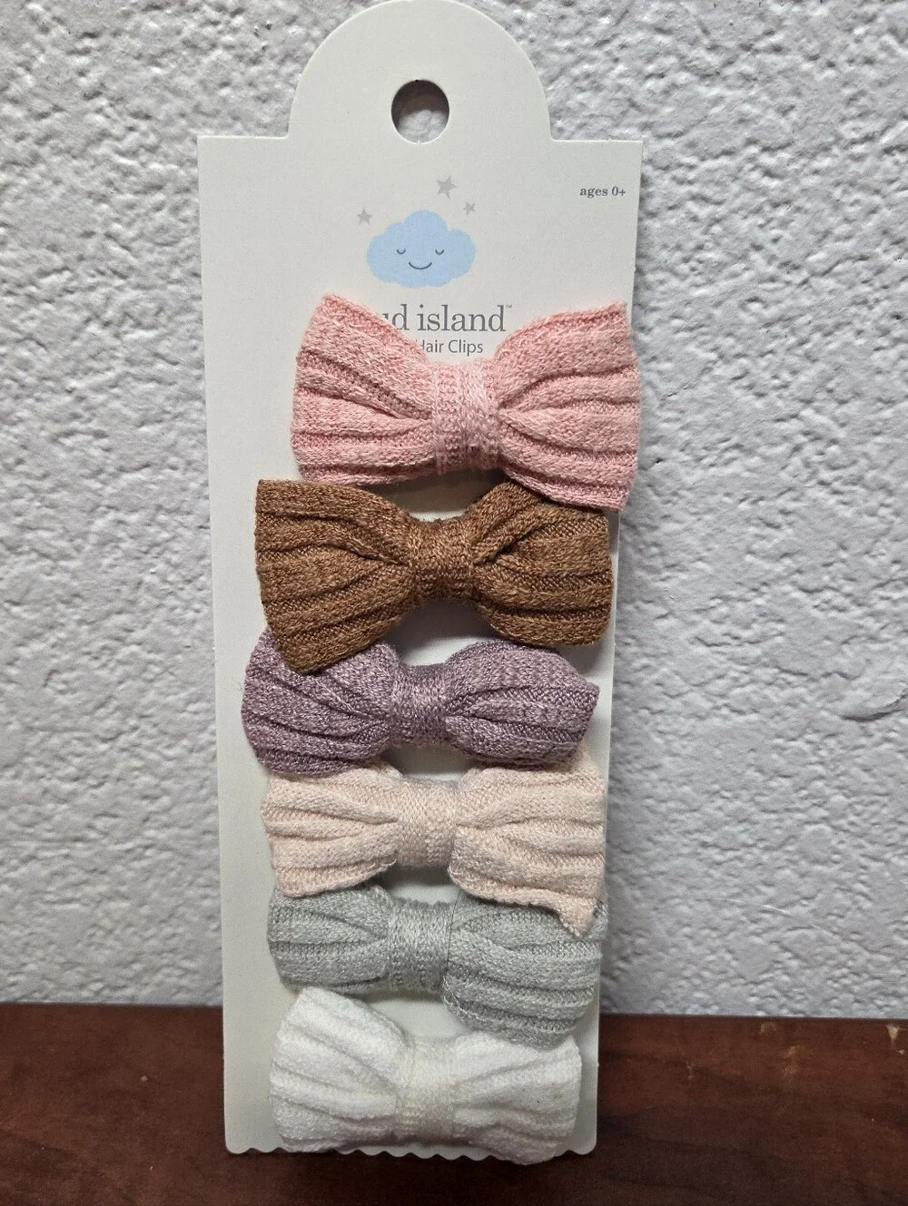 Cloud Island Baby Hair Clip Bows 6 Pack Nwt